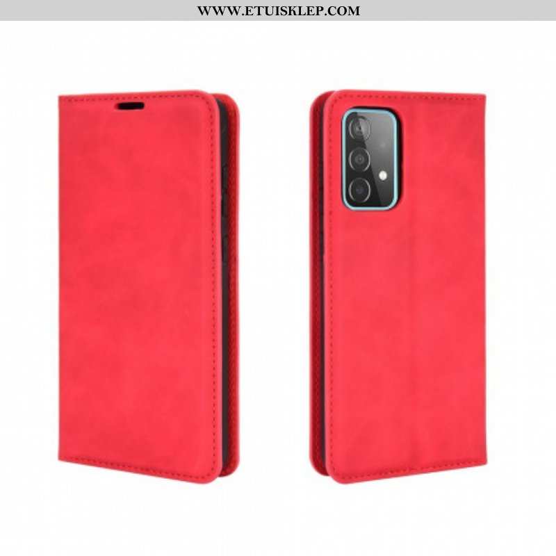 Etui Na Telefon do Samsung Galaxy A52 4G / A52 5G / A52s 5G Etui Folio Efekt Miękkiej Skóry